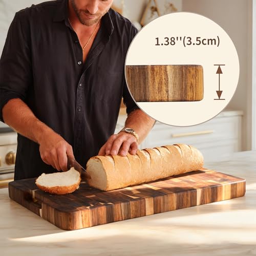 Acacia Cutting Board 17 x 12 in (Acacia / 12"L x 17"W)
