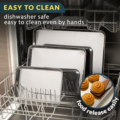 Baker’s Signature Stainless Steel Cookie Sheet Set of 3