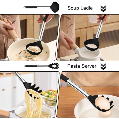 Silicone Pasta Fork and Ladle
