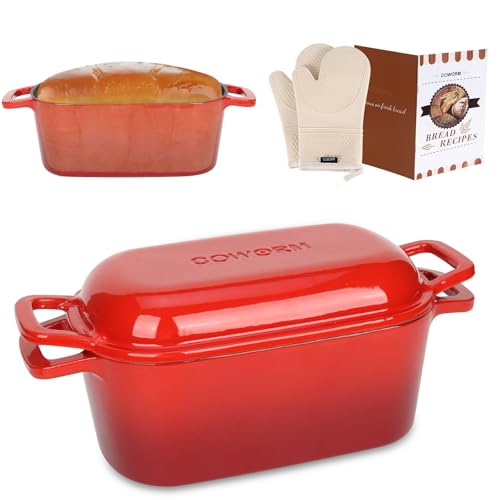 Oval Enameled Cast Iron Dutch Oven with Lid