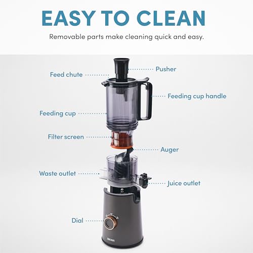 Cold Press Juice Machine Slow Masticating Fruit and Vegetable Juicer