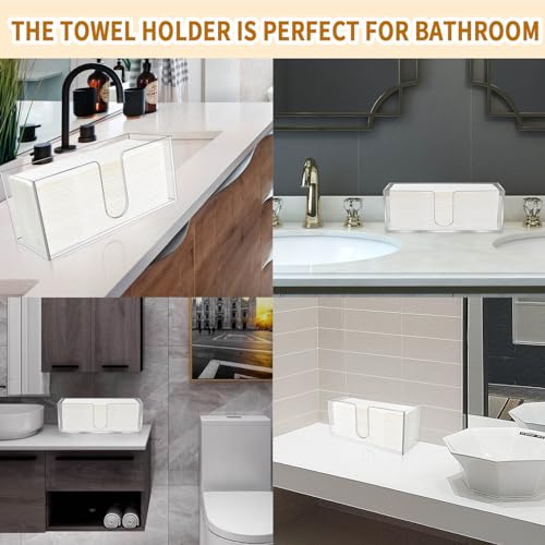 2Pack Acrylic Countertop Paper Towel Holder
