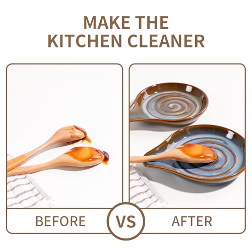 Ceramic Stove Top & Counter Spoon Holder
