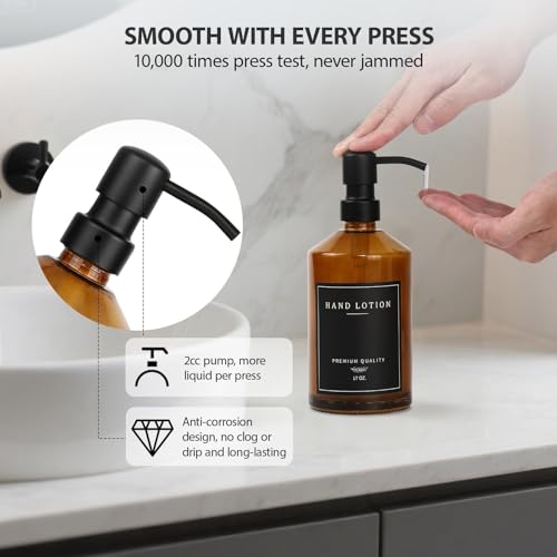 Glass Kitchen Soap Dispenser Set