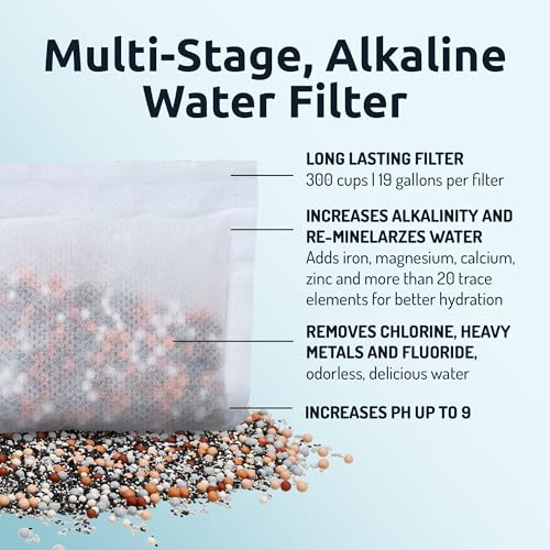 pH On-The-Go Alkaline Water Filter Pouch, High pH