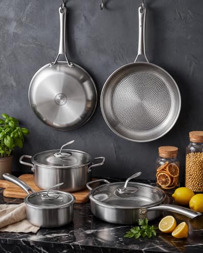 Titanium Cookware Set (Titanium / 8-Piece Set)