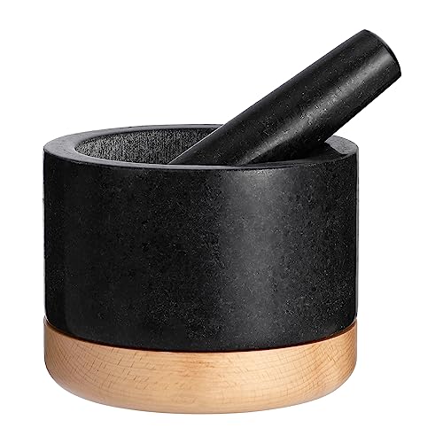 Polished Granite Mortar and Pestle Set