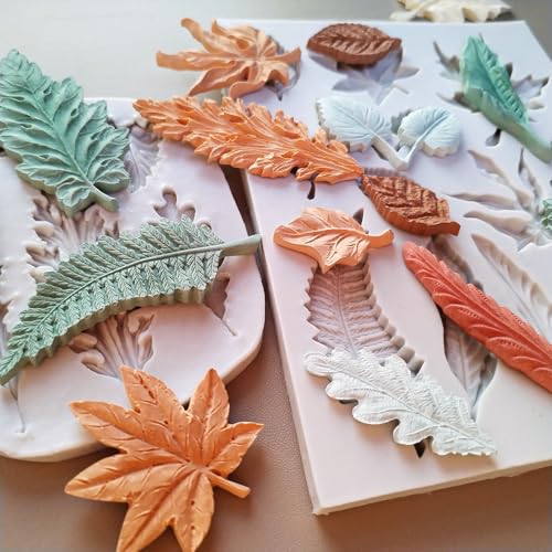 2PCS Leaf Silicone Molds