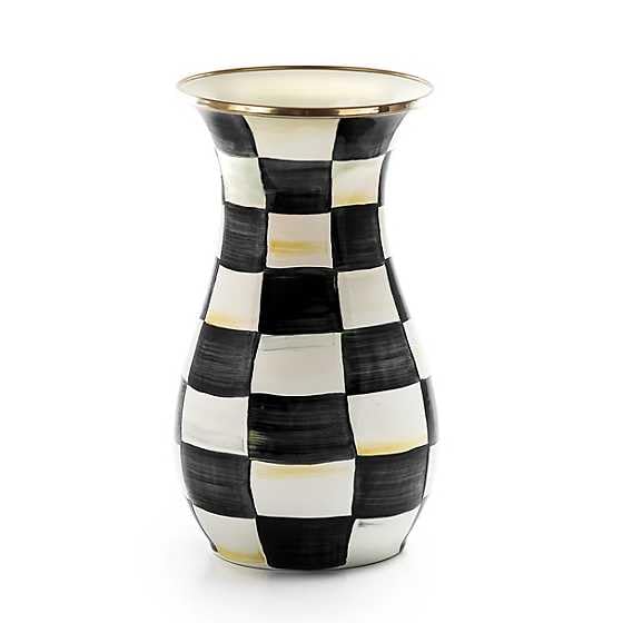 Tall Enamel Vase