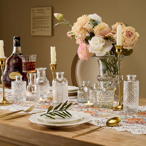 Glass Bud Vases Small Minimalist Vases for Flowers