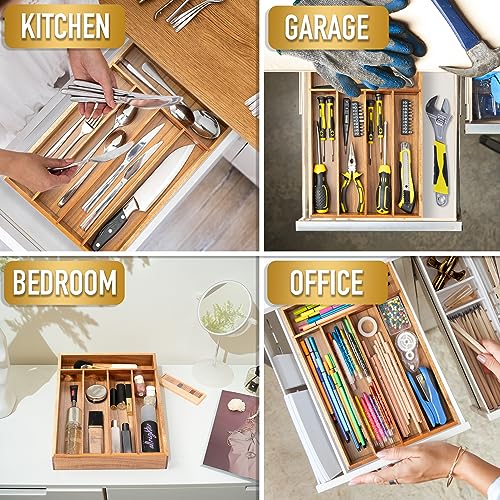 Bamboo Silverware Holder