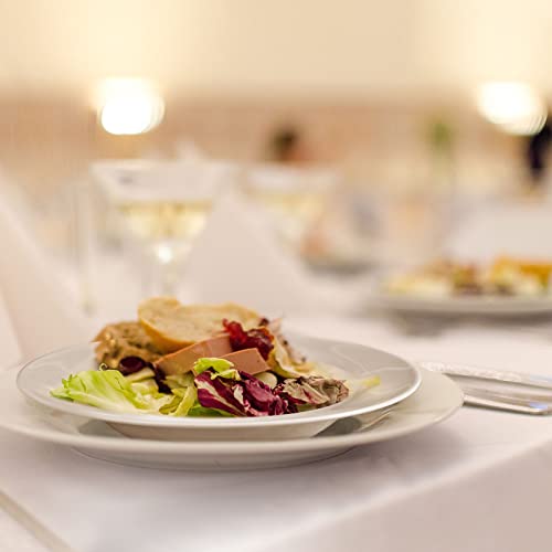 Elegant White Porcelain Bowls and Plates