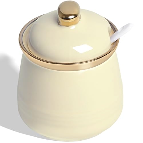 12oz Sugar Bowl with Lid and Spoon