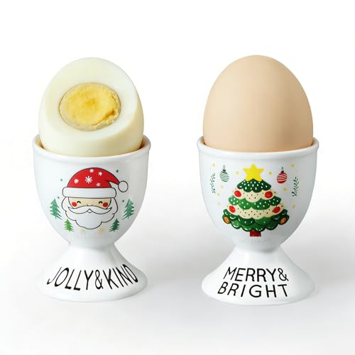 Porcelain Egg Cup Timer Set of 2