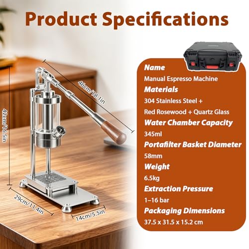 Hand Press Espresso Maker (Set+DigitalScale)