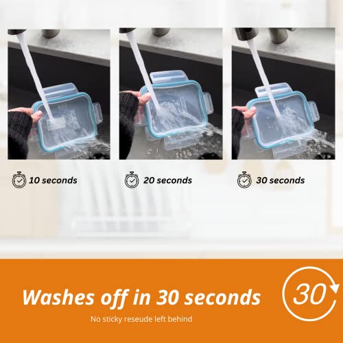 2x1 Dissolvable Labels for Food Containers
