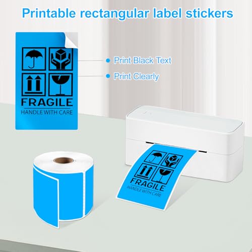 3 X 5 Inch Printable Waterproof Rectangle Color Coding Labels