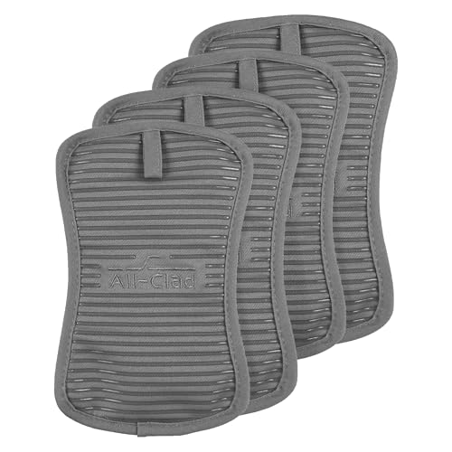 Premium Pot Holder & Hot Pad (Pewter / 4 Pack)