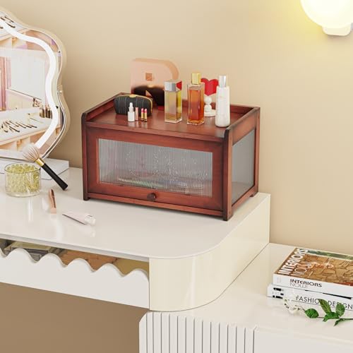 Bamboo Bread Box for Kitchen Countertop (Rustic)
