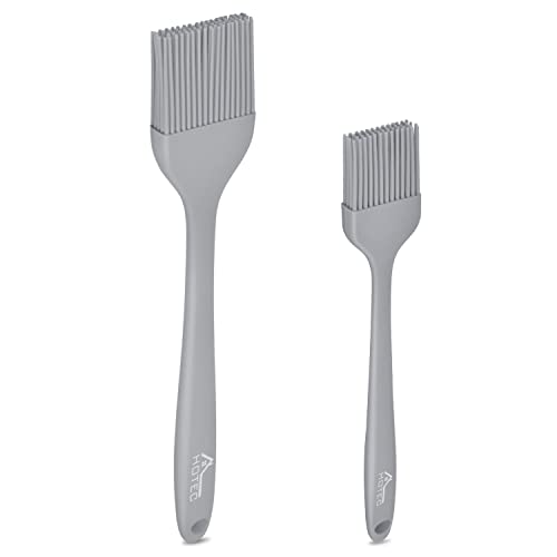 5 pieces Set Basting Brushes Silicone Heat Resistant Pastry Brushes Spread Oil Butter Sauce Marinades for BBQ Grill Barbecue Baking Kitchen Cooking BPA Free Dishwasher Safe