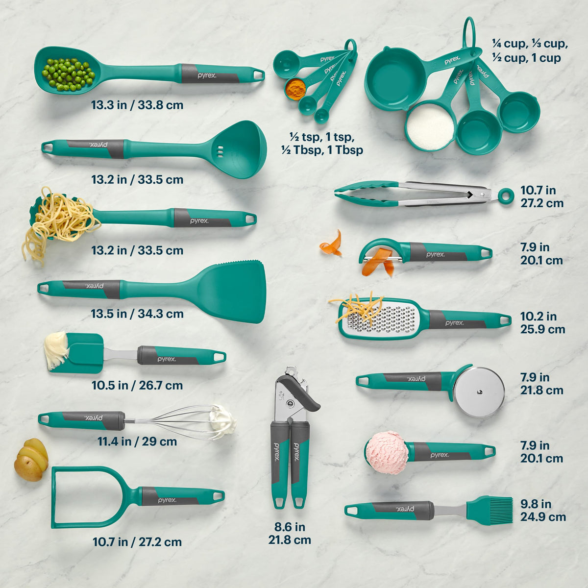 22 Piece Kitchen Cooking Utensils Set