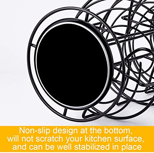 Spiral Design Stainless Steel Egg Skelter Dispenser Rack