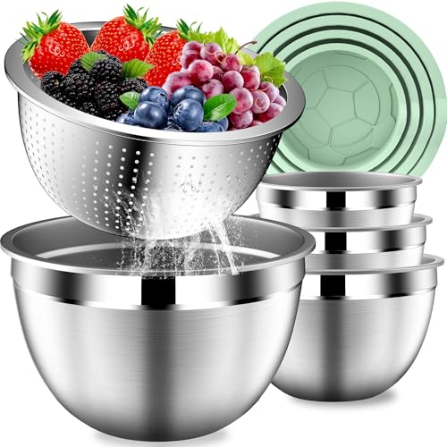 Mixing Bowls with Lids Set (9PCS Green)