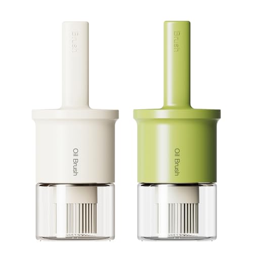 Glass Oil Dispenser Bottle With Heat Resistant Brush for Kitchen