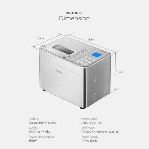 2 lb. Bread Maker Machine with Auto Dispenser