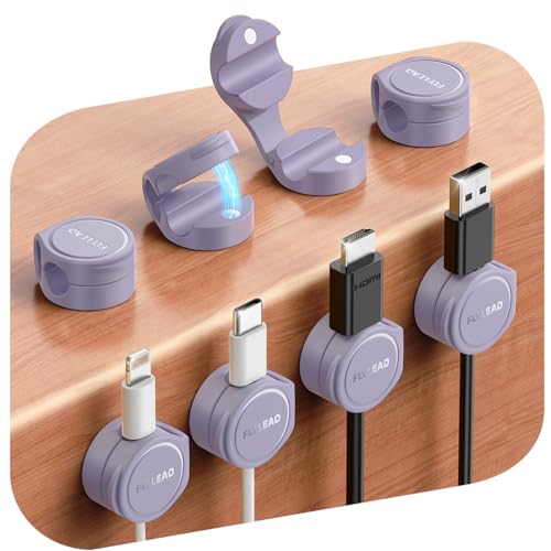 8 Pack Cord Organizer Magnetic Silicone Cable Clips
