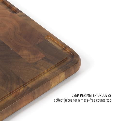 Edge Guard Cutting Board (Acacia Wood (13.6"x9.5"))