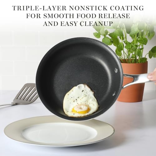 Badgley Hybrid Nonstick TriPly Stainless Steel Cookware with Stay Cool Handle