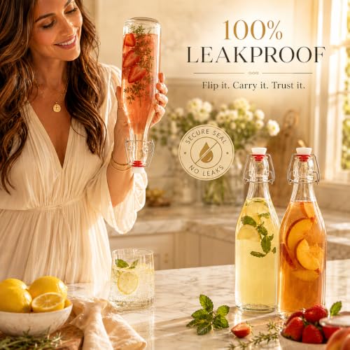 Swing Top Glass Bottles [1 Liter