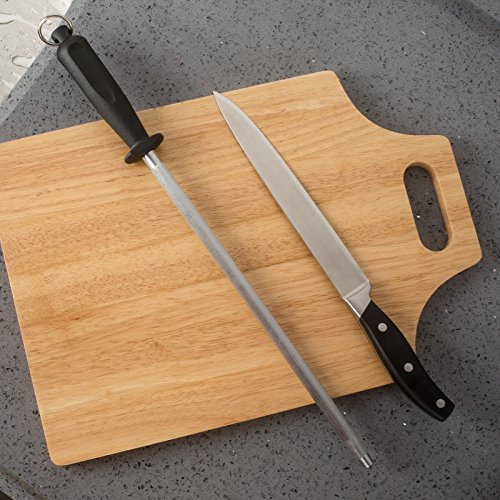 Professional Carbon Steel Black Knife Sharpening Steel