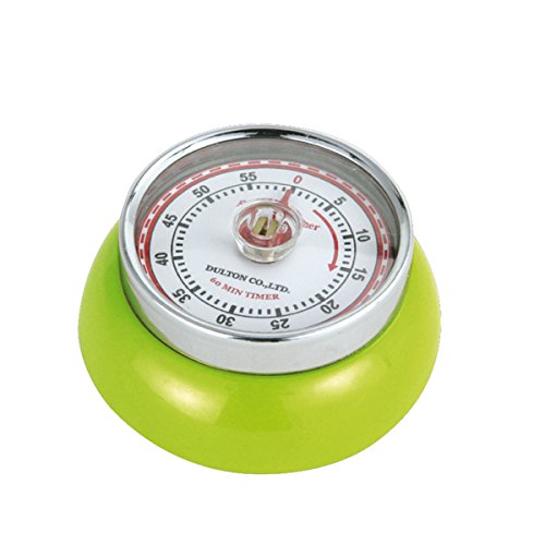 Magnetic Retro Kitchen Timer (Kiwi Green / 2.75 inch)
