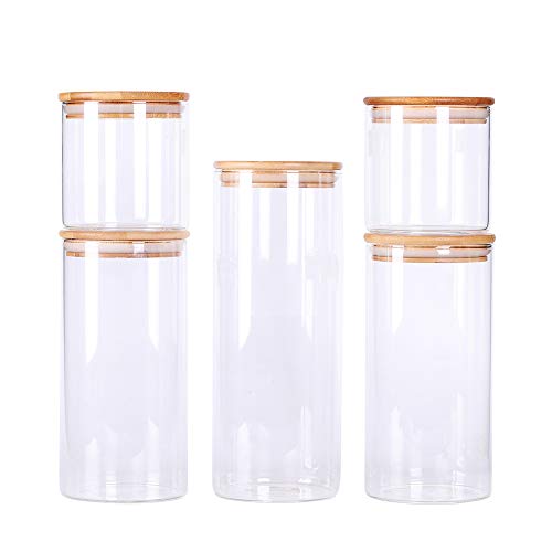 Glass jars with lid