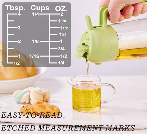 Ackers Etched Graduated Glass Measuring Cup