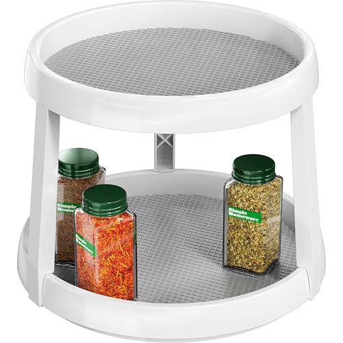 2 Tier Turntable Lazy Susan Spice Organizer
