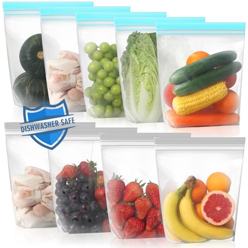 Stand Up Reusable Gallon Freezer Bags