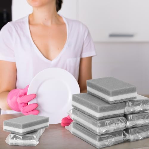 90Pack Individually Wrapped Sponges Uncompressed Kitchen Cleaning