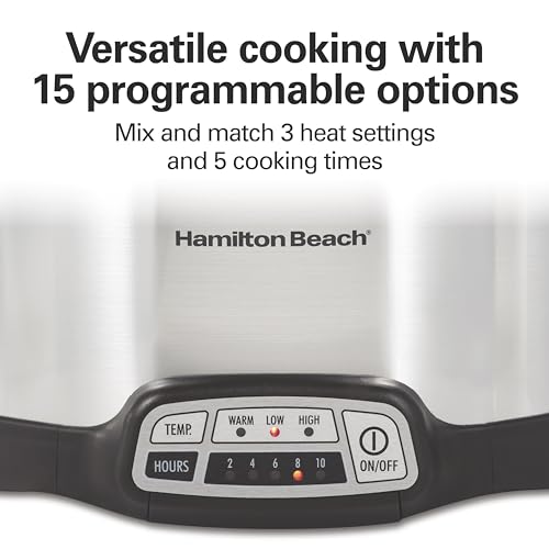 Programmable Slow Cooker With Flexible Easy Programming