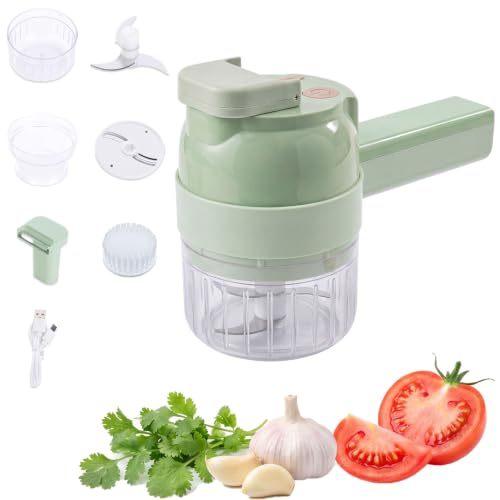 5-in-1 Wireless Electric Vegetable Chopper, Multi-Function Food Processor