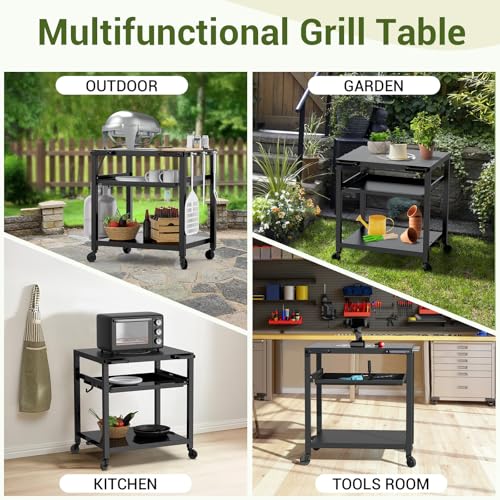 Outdoor Grill Prep Table