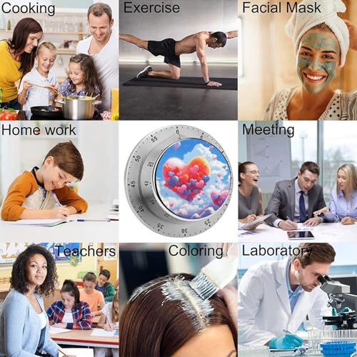 Heart Shaped Drawing Kitchen Timer (One Size / Heart Shaped Drawing)