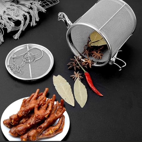 Spice Seasoning Strainer Stainless Steel Tea Strainer Soup Seasonings Seperation Basket Spice Filter