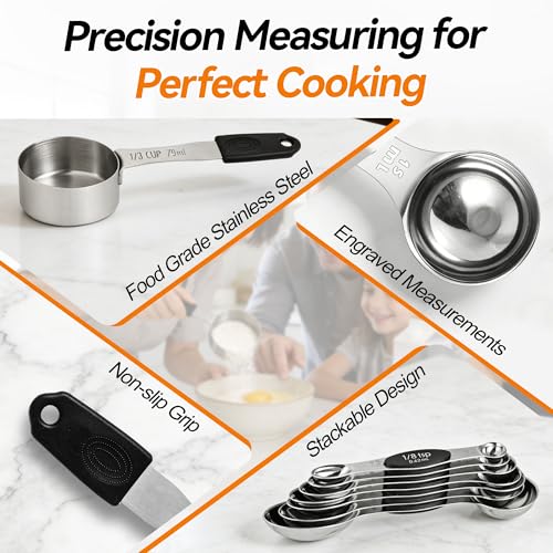 Magnetic Measuring Cups and Spoons Set of 13