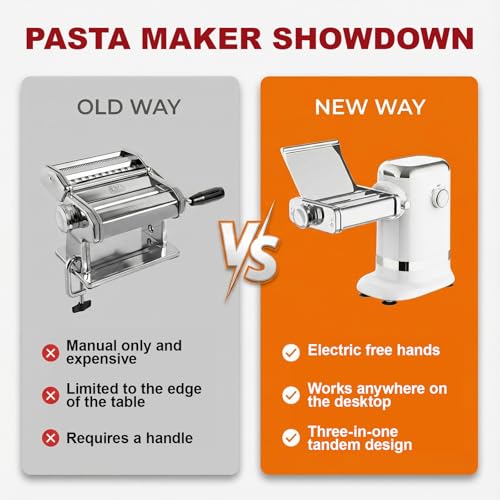 Electric Pasta Maker Machine (Silver)