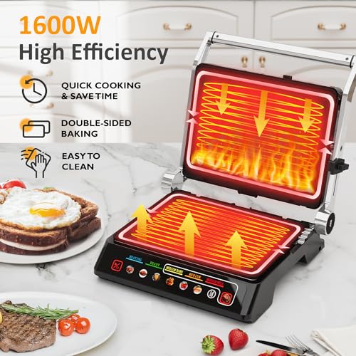 Electric Panini Press Griddle