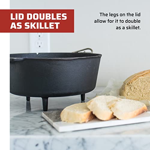 14 in. Cast Iron Dutch Oven with Lid Lifter