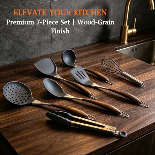 Silicone Cooking Utensil Set 7 (Gray)